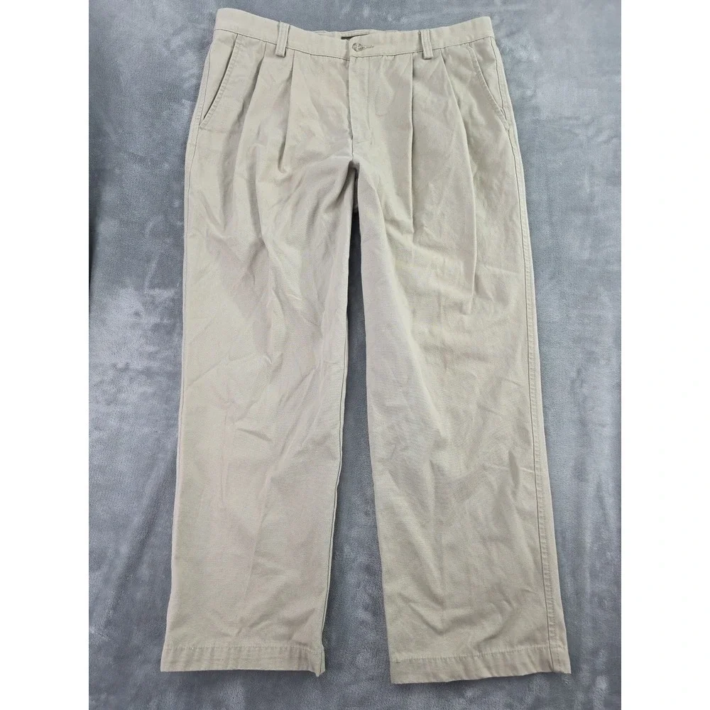 dockers pleated khaki pants Men's Size US 38x30 MSR 37x30
